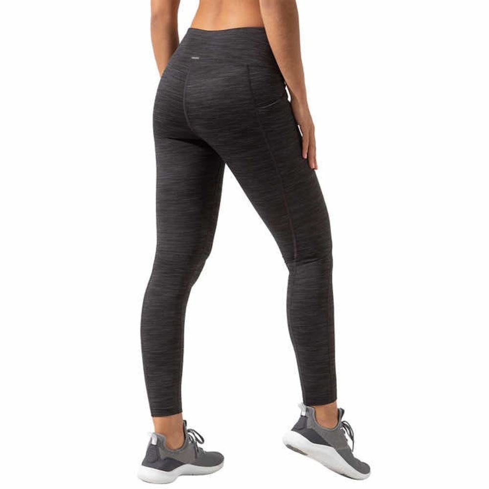 Mondetta High Waist Performance Yoga Activewear Running Leggings w/ Pockets - Picture 3 of 8